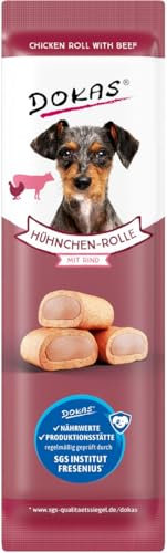 DOKAS - Hühnchen-Rolle mit Rind 32er Pack (32 x 10g)