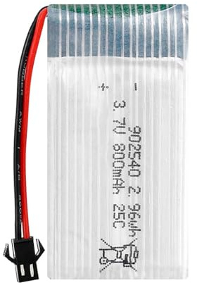 Lithium Polymer Akku 3.7V 800mAh 902540 25C Wiederaufladbarer Lipo Akku Lithium Ion Akku mit SM-2P Stecker für RC Drohne Flugzeug Zubehörteil
