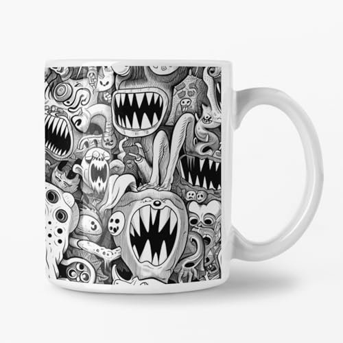 Tasse 355ml - Weiß - Monster V1