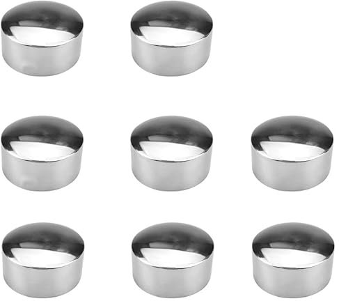 8pcs 45MM Handrail End Caps,Stainless Steel Round Handrail End Caps,Hand Railing End Plugs,Handrail Fixing End Cap for Handrai