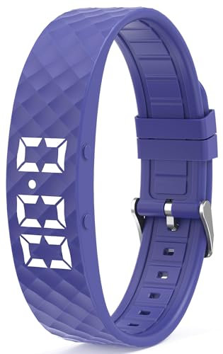 findtime Non Bluetooth Fitness Tracker Pedometer Watch Step Counter Calories Activity Tracker Sleep Monitor Alarm Clock IP67 Waterproof Fitness Watch for Adult Kids Seniors