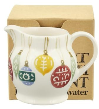Emma Bridgewater Baubles Tiny Jug Boxed Tree Decoration, English Earthenware