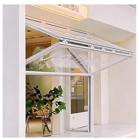 XILYZMO Fatto su Misura Finestre, Finestra Servizio Avvolgibile, con Vetro Temperato Esterno Concessione, Asta Gas Idraulica Sollevamento Supporto Portafinestra Pieghevole