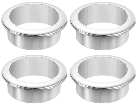 QUARKZMAN 4 Pcs 1.58 Pulgada (40mm) Ojetes De Nylon Para Escritorio, Cubierta De Agujero Para Cable De Plástico, Organizador De Cables Para Escritorio O Gabinete De Computadora, Plateado
