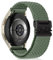SeNool 20mm Nylon Cinturino per Samsung Galaxy Watch 7/6 / 5/4 40mm, 44mm, Intrecciato Ricambio Elastica Regolabile Cinturini per Samsung Galaxy Watch FE/Watch 6 Classic 43mm, 47mm - Verde