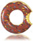 120cm Flotadores Hinchables Piscina para Adultos,Marrón Súper Grande Donut Caucho de Juguetes Flotador para Piscina,Juegos de Agua Círculo de Natación Hombres y Mujeres para Playa Fiesta de Verano