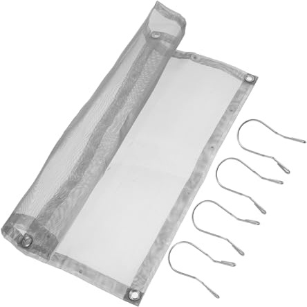 Luxshiny Foldable Fire Pit Net and Grill Stand for Outdoor Camping, Medium Size Stainless Steel Mesh Firewood Rack 4 Hooks, Portable Bbq Rack for Backyard Bonfire and Wood Burning