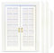 MyTinyWorld Dolls House White Painted Double Internal 14 Pane Glazed Doors