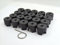 Partsdealers WHEEL NUT BOLT COVERS CAPS FOR VW TRANSPORTER T5 T5.5 TOUAREG AMAROK 19mm BLACK x20 NEW SET + TOOL