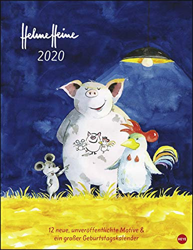 Helme Heine Edition - Kalender 2020 - Heye-Verlag - Wandkalender mit Geburtstagskalender - 34 cm x 44 cm