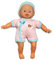 Süße Babypuppe für Mädchen sehr niedlich - Ab 1-2 Jahren geeignet ohne Funktion (Rosa mit Mütze)