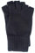 FosterNatur, Herren Handschuhe Fingerlos, 100% Wolle (8,5, Schwarz)