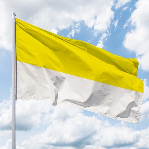 Deitert Hissfahne Quer - Flagge 100x150cm gelb-weiß