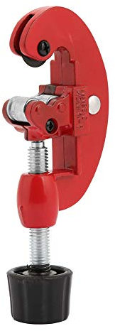 Fafeicy Tagliatubi in Metallo, tagliatubi Portatile in Acciaio per Tubi in Rame e tagliatubi per Tubi in Metallo(Rosso)