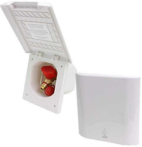 Prise de gaz extérieure avec clapet d'alimentation pour camping-car, caravane, ligne blanche