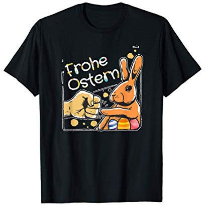 Osterhase Shirt Faustgruß Frohe Ostern Ostereier Osterhasen T-Shirt