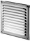 Rejilla de ventilación de acero inoxidable, 250 mm x 250 mm, cubierta de ventilación de metal, 25 cm.
