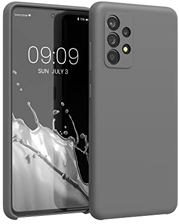 kwmobile Handyhülle für Samsung Galaxy A52 / A52 5G / A52s 5G Hülle - Case Silikon - Kabelloses Laden - Schutzhülle Cover in Stone Dust
