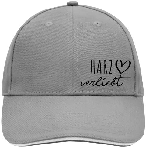 Huuraa Baseball Cap Harz verliebt Geschenk Dark Grey/White Harz Geschenkidee