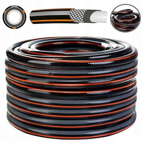 rg-vertrieb Gartenschlauch Schlauch Wasserschlauch Carbon 4 lagig Bewässerungsschlauch UV-beständig (1/2'', Länge 20m)
