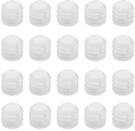 VGOL 100pcs Chevilles d'expansion Charnière M4x8mm Chevilles d'expansion en Plastique 3mm Charnière Cheville Inserts Accessoires pour Armoire 8.8x8mm