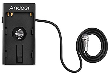 Andoer Camera DV Akku Netzteil Mount Plate Adapter mit 1/4 Zoll Schraube für Blackmagic Cinema Pocket Kamera BMPCC 4K für Sony BP-U30 U60 U90 BP-U Akku