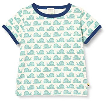 loud + proud Unisex Kinder Mit Print Schnecke, GOTS Zertifiziert T-Shirt, Oregano, 98-104 EU