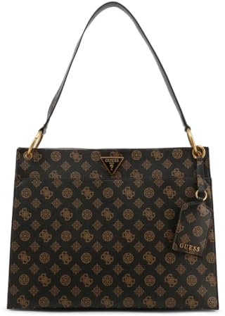 GUESS Basilea Tote Mocha Logo