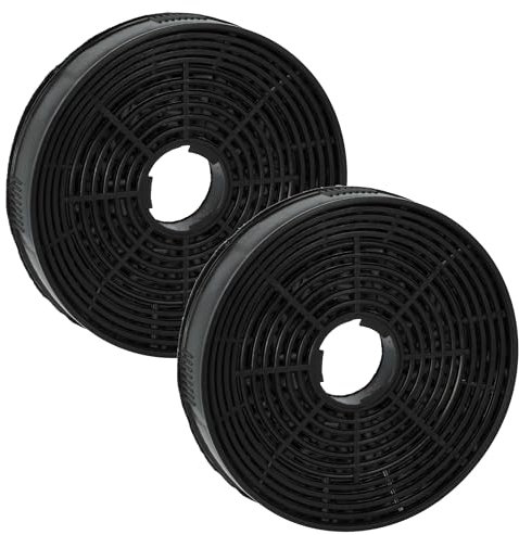 vhbw 2x Aktivkohlefilter kompatibel mit Amica FH17231-1E, OTS515I, OTS615W, OTS515W, OTS615I Dunstabzugshaube - 14 cm
