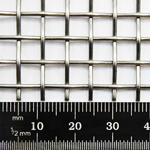 Heavy Duty Stainless Steel Woven Wire Mesh Grille | 4 Mesh, 5mm Hole, 1.2mm Wire (1000 x 1200mm Sheet)