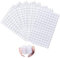 Klettpunkte Selbstklebend 10mm, Klett Klebepunkte 540 Stück, Klettverschluss Selbstklebend Rund Weiß, Self Adhesive Klebend Klettverschluss, für Schule Lernmaterial und häuslichen Gebrauch