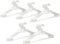 50 x Kleiderbügel weiß Plastik VonBueren | mit 360° Drehhaken | platzsparend | 100% Recyclingkunststoff | hergestellt in der EU | ca. 40,5 x 21 cm