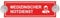 Indigos UG - Schild Medizinischer Notdienst - 20 x 6 cm - Saugnapfschild - Aluverbund - Innenbefestigung für Ihr Auto - UV-Beständig - Einsatzschild - Hinweisschild - Warnschild