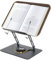LYFETC Buchständer, Buchhalter, Höhenverstellbar, 360° drehbare Basis, Klappbar und Tragbar, buchhalter leseständer holz, Kochbuchhalter, Leseständer, fur Kinder, Kindle, Tablet, Laptop ständer