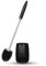 Toilet Brushes & Holders,Klobürste Schwarz Wandmontage & Stehen,Silikon Toilettenbürste Schwarz mit Golfbürstenkopf,Wc Bürste Langer Stiel