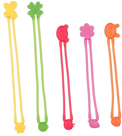Amosfun Elastische Silikonbänder Groß 10 Stück Bunte Dehnbare Ringe Für Büro Verpackung Bento Box Kabel Organizer Und Notizbuch