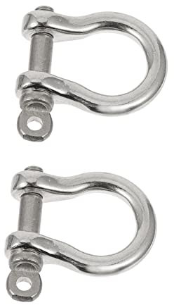 VILLFUL 2er Satz Schraub-d-Ringe U-förmige Schlüsselanhänger Für Handtaschen Rucksäcke Lederarbeiten