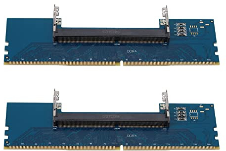 Goorvoucs 2X Laptop DDR4 SO-DIMM to Desktop DIMM Memory RAM Connector Adapter Desktop PC Memory Cards Converter Adaptor