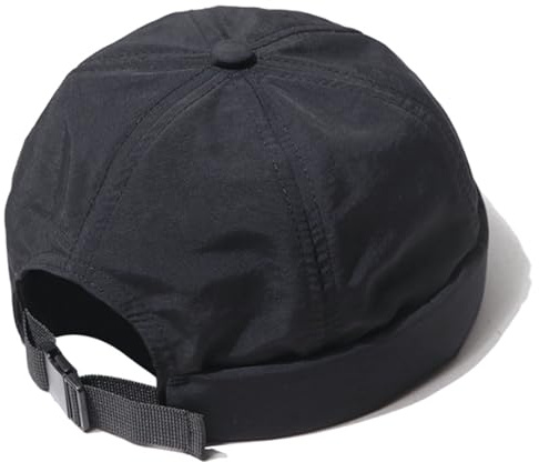 XYIYI Herren Schnell Trocknen Docker Kappe Atmungsaktiv Randlose Kappe gerollt Manschette Retro Seemann Beanie Hut