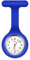 Vicloon Damen Schwesternuhren mit Clip, Tragbares Design, Für medizinische Fachkräfte, Frauen, Quarzwerk, Glow Pointer, Silikonarmband, Wasserdicht, 45 mm Durchmesser, Weißes Zifferblatt