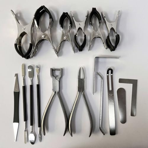 Verstellbares Saxophon-Reparatur-Set mit 17 tragbaren Edelstahl-Werkzeugen