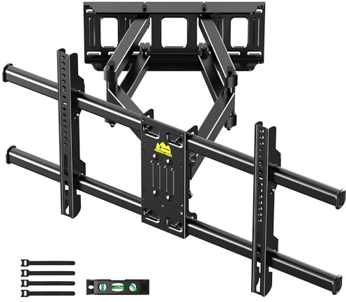 FORGING MOUNT Full Motion TV Wall Mount for 42–95 Inch TVs, Pre-Assembled TV Mount for Easy Install, Swivel, Tilt,Universal Wall Mount TV Bracket, VESA 800x400mm Holds 132 lbs, 12″/16″ Wood Studs