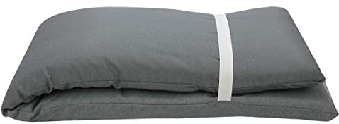 Acomoda Textil – Colchón Tumbona de Espuma Suave y Ergonómica. Cojín Desenfundable, Elegante y Cómodo para Jardín, Playa, Piscina, Balcón y Terraza.(1 Ud Gris Oscuro, 180x55x5 cm)