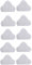 Szwaldaper Lot de 10 tampons de Rechange en Microfibre for Balai Vapeur H2O Mop X5 à traînée Triangulaire Pièces de Rechange pour Nettoyeur Vapeur
