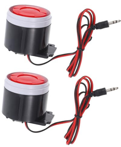 DIYEAH 2pcs Mini Alarm System for Shop Security Loud Buzzer Alarm Safety Siren Deterrent