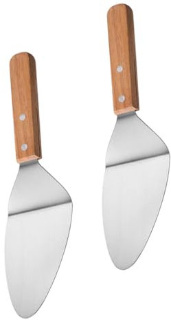 BESTonZON 2 Stück Pizzaspatel Pizzaschaufel Servieren Pizzaofen Zubehör Pizza Lebensmittel Pizzateig Spatel Kochen Pizzaofen Spatel Pizzapaddel Herstellung Küche Pizzaschaufel