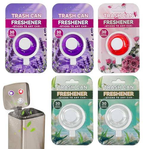 5 Stück Mülleimer Deo Zum Kleben Mülleimer Duft Selbstklebend Sorgt Für Langanhaltende Frische Beseitigt Gerüche Geeignet Für Toiletten Badezimmer Kleiderschränke Schuhschränke（Jasmin Lavendel Rose）
