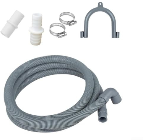 Washing Machine Drain Hose Extension Kit, Long Drain Waste Pipe Dishwasher, Flexible Drainage Tube 150cm 200cm 300cm, Install(300cm)