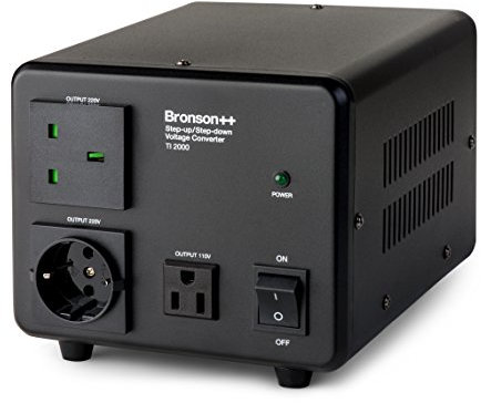 Bronson++ TI 2000 110 Volt USA Spannungswandler Ringkern-Transformator 2000 Watt - In: 110V oder 220V / Out: 110V und 220V - Bronson 2000W