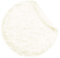 CelinaTex Plush Läufer rund 90 cm weiß hochfloriger Fellimitat Bettvorleger Kunstfell Langhaar Flurteppich